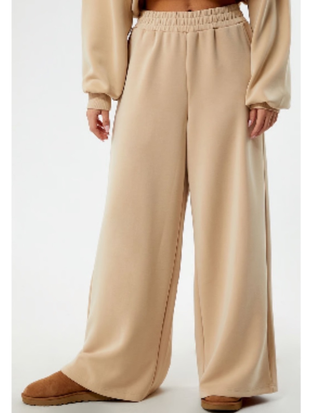 WeWoreWhat Heavy Ponte Wide Leg Pull On Pants